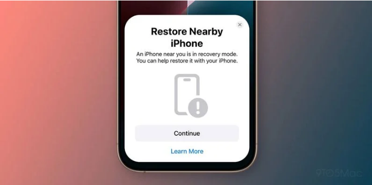 酒泉苹果手机维修分享iOS 18无线恢复功能可用另一部iPhone恢复变砖的iPhone 16 